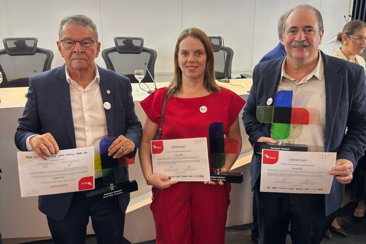 SENAI Paraíba recebe reconhecimento nacional por atuação no Brasil Mais Produtivo