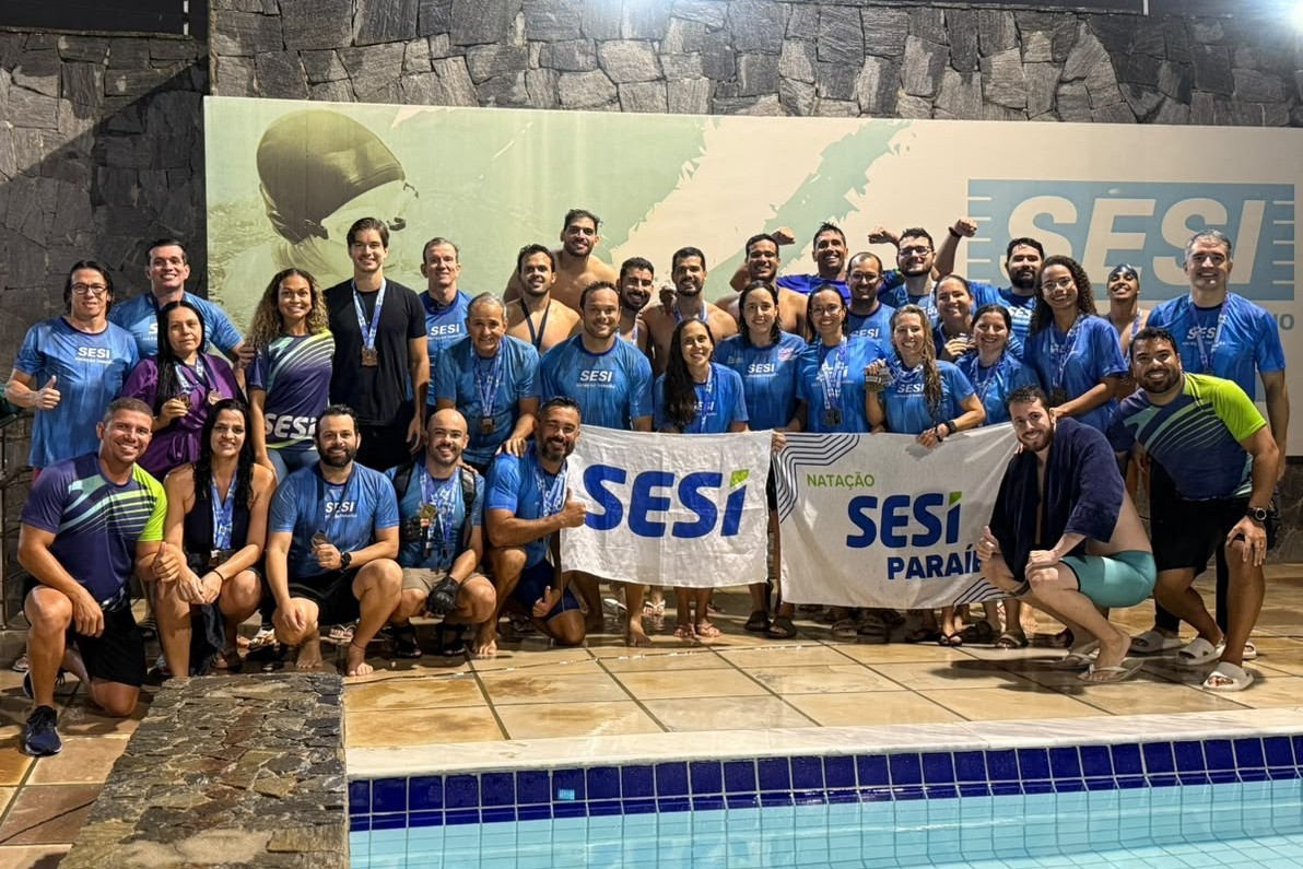 Equipe do SESI é campeã da 2ª etapa do Campeonato Paraibano Master de Natação